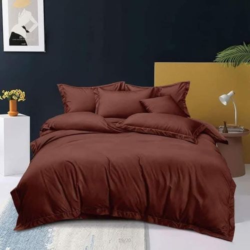 product_image_name-Generic-Brown-bedsheet Duvet Four Pillowcases-1