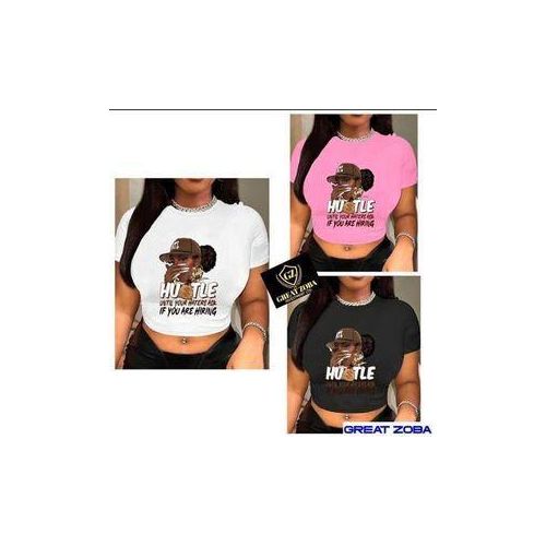 product_image_name-Fashion-Beautiful hustle crop top for Ladies Multicolor 3pcs -1