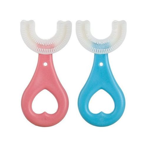 product_image_name-Generic-Silicone U-Shape Kids Manual Toothbrush X2psc-1