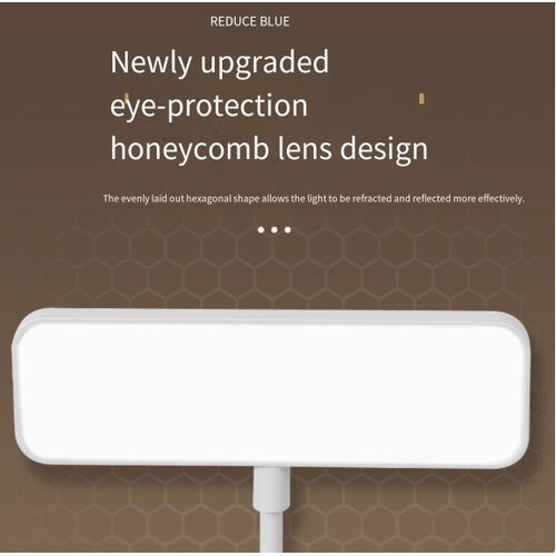 Generic LED Clip On Reading Light, Rechargeable & Plug-in Dual Use, with USB Charging Cable - image 2