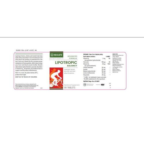 product_image_name-Nutrition-Lipotropic Adjunct - 90 Tablets Lipotropic Supplements for Fat Metabolism & Liver Support-3