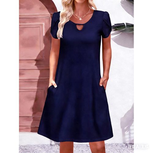 Fashion Loose Fit Women's Casual Dress Sleeveless