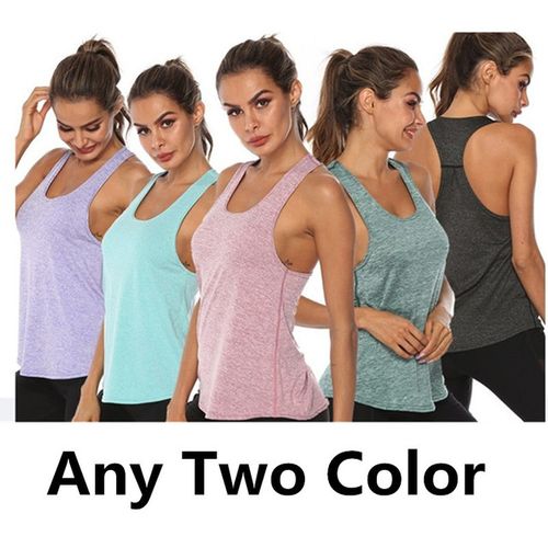 Generic Maijion Women Fitness Yoga Shirts Sexy Mesh T Any Two PC_S