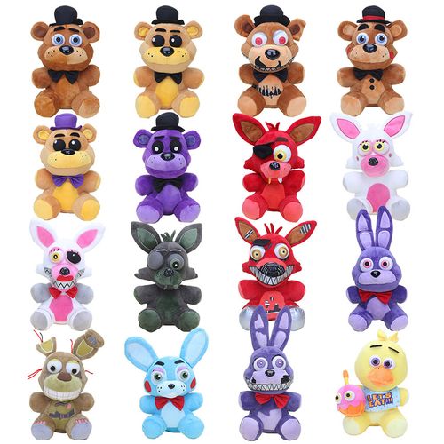 New FNAF Stuffed Plush Toys Freddy Fazbear Bear Foxy Rabbit Bonnie