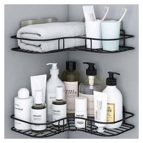 product_image_name-Generic-Wall Mount Corner Bathroom Storage Shelves Aluminum Toilet -1