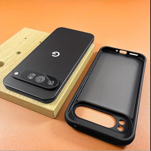 product_image_name-Google Pixel-10 , 10 Pro & 10 Pro XL Silicone Phone Case & Pouch With Camera Protection - Scratch Resistance, Shockproof Protective Case - ( Black )-2