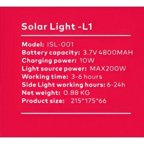 itel Energy 4800mAh Solar Light L1 ISL-001 - image 3