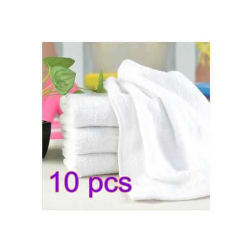 10pcs/lot Good Quality White Cheap Face Towel Small Hand Towels