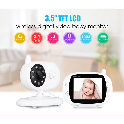 Baby Monitor Video with Camera 3.2 Inch , Smart Monitor with LCD Night  Vision