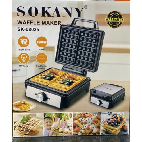 Sokany Electric Waffle Maker – Non-Stick