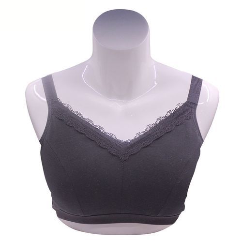 White Bra with Silicone Breast False Breasts for Mastectomy Bra