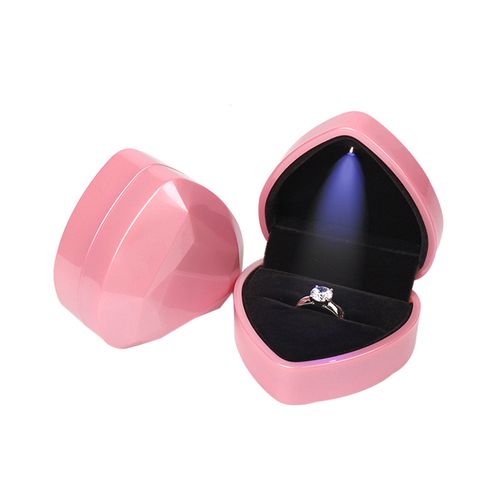 Amazon.com: SYH&AQYE Ring Box, Black Plush Jewelry Gift Box with LED Light,  Square Premium Gorgeous Jewelry Storage Case for Holding Engagement,  Wedding Rings(Black) : Clothing, Shoes & Jewelry