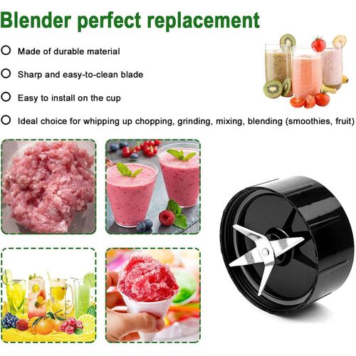 Blendin Replacement Cross and Flat Blades,Compatible with Magic Bullet  MB1001 Blenders 