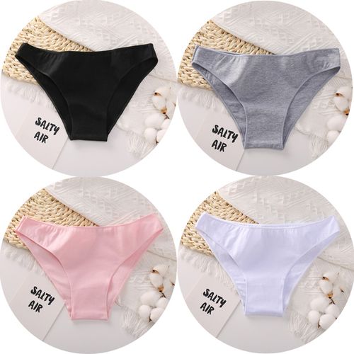 Comfort Choice Women's Plus Size Cotton Brief 5-Pack Underwear 