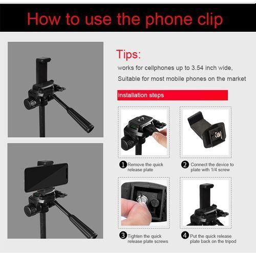 Generic Outdoor Indoor Portable Stand=Tripod + Mobile Phone Clip + Remote Control - image 8