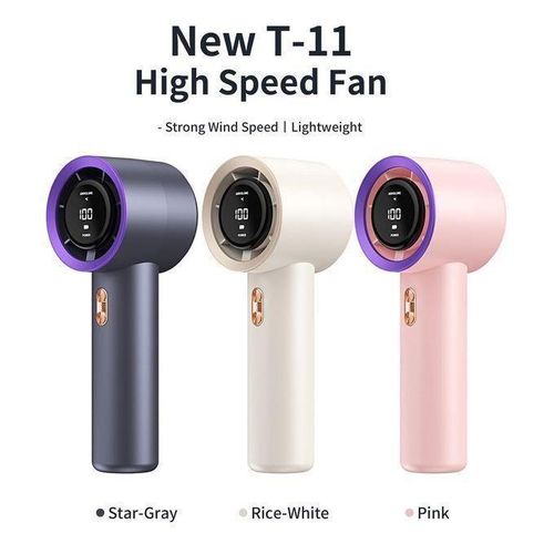 Generic Handheld fan with digital display in the middle