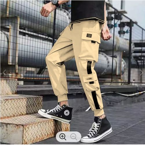 Buy Casual Cargo Combat Joggers - Black in Nigeria