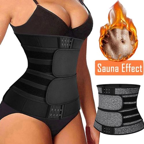 Generic Shapewear Neoprene Sauna Waist Trainer Corset Sweat Belt Women Weight  Loss Compression Trimmer Work