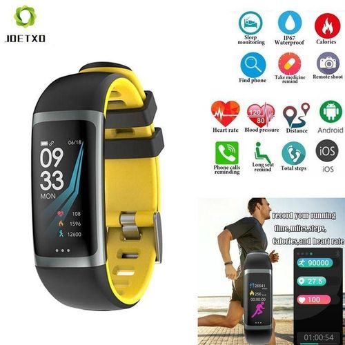 Generic G26 Color Screen Bluetooth Smart Bracelet IP67 Fitness Tracker Waterproof Sports Watch For Android IOS PK Miband 3 Huawei Honor Band 4 Yellow WANKAI Jumia Nigeria