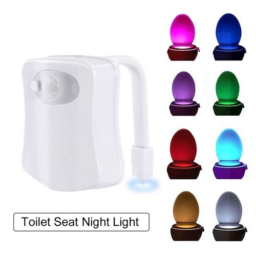 Smart PIR Motion Sensor Toilet Seat Night Light 8 Colors