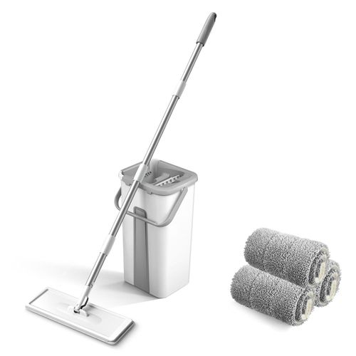 Generic Self-Wringing Microfiber Mop with Bucket Set for Floor Cleaning
