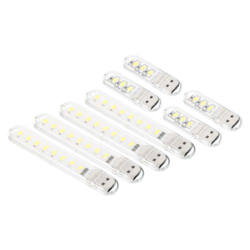 Generic 8 Pack USB Night Light, Portable Plug-in Mini LED Lamp Stick for Home Decor Reading Sleeping Camping