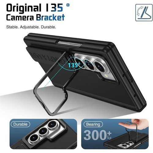Generic Heavy Duty Kickstand Case with Screen Protector for Samsung Galaxy Z Fold 4 - image 3