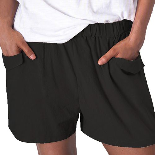 Women Elastic High Waist Hot Pants Summer Casual Sport Baggy Shorts