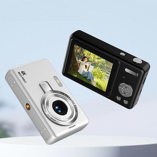 Generic Q12 4K Pixel High Definition Digital Camera Portable Mini Photo Card Camera - White - image 3