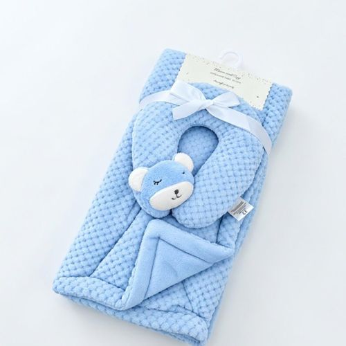 Generic Baby hooded blanket and comforter set