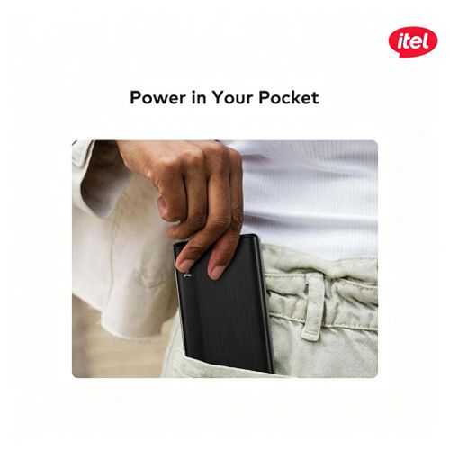 itel 20000mAh Power Bank, 12W Type-C, 3-Port Output, LED Flashlight - image 7