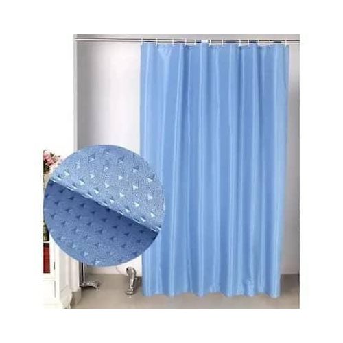 Generic  Waterproof Blue Shower Curtain Mildew Resistant Bathroom Curtain