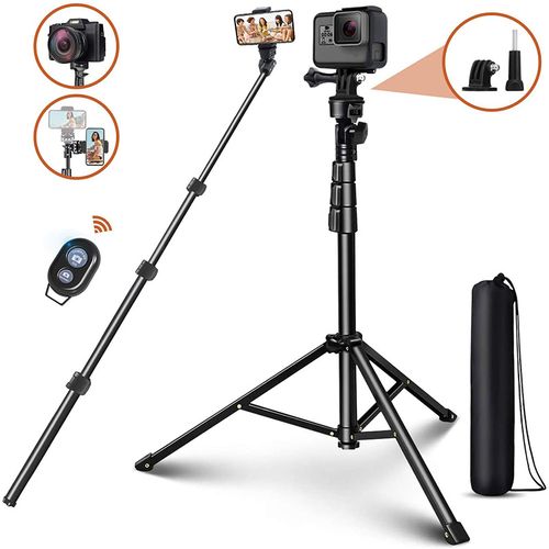 UBeesize Selfie Stick Tripod, 62 Extendable Tripod Stand with Bluetoo –