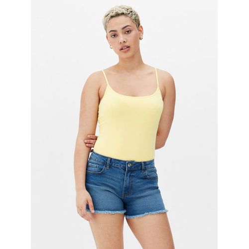 product_image_name-Primark-Adjustable Strap Stretch Camisole- Light Yellow-3