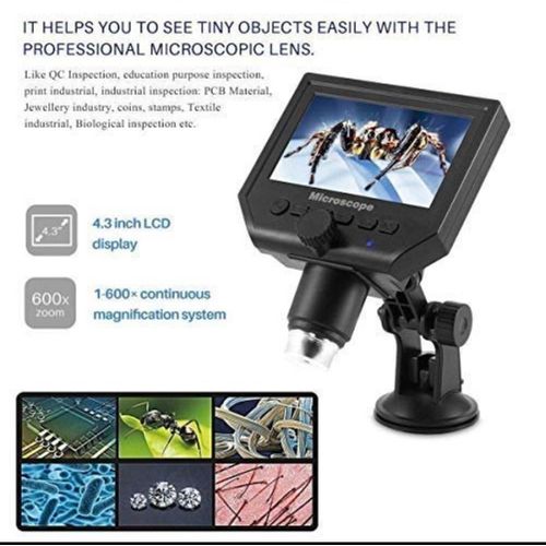 Generic LCD Digital Microscope – 4.3” HD Screen, 1080P, Up to 1200X Magnification with Metal Stand - image 3