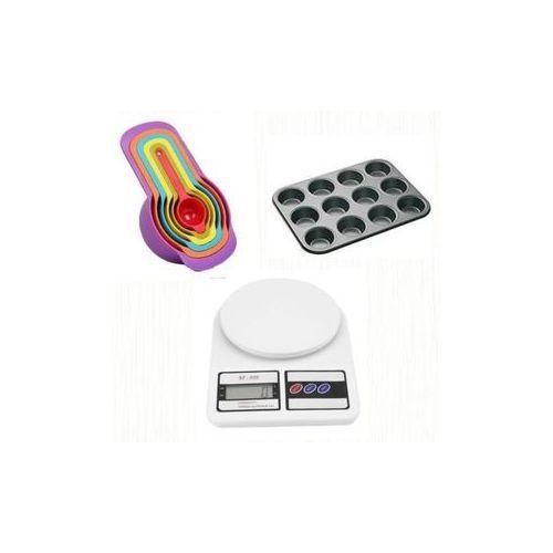 product_image_name-Generic-By 12 CupCake Muffin Pan/measuring Scale/spoons-1