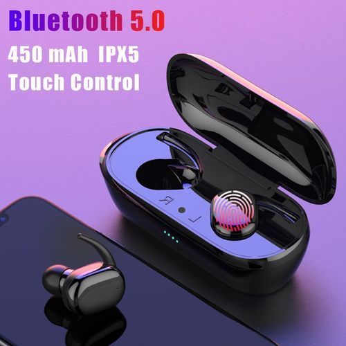 F9 Fingerprint Touch Bluetooth Earphones Headphones