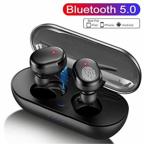 F9 Fingerprint Touch Bluetooth Earphones Headphones