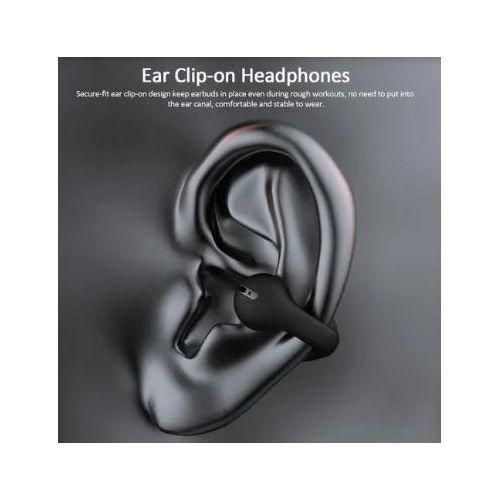 Generic  Clip-on Bone Conduction Wireless Bluetooth, True Wireless Bluetooth Earbuds with Charging Case Compatible with iPhone & Android, Dual Connect, Built-in Microphone, Stereo Sound - image 3