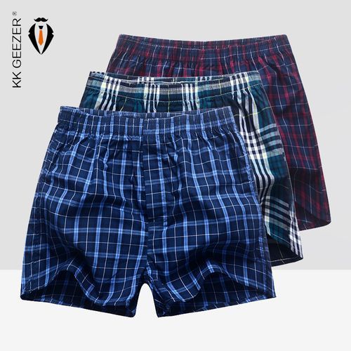 Fashion 3Pcs/Underpants Cotton Underwear Male Sleep Loose Homewear