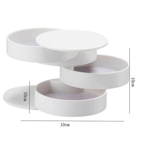product_image_name-Fashion-4 Layers Rotating Jewelry Organizer Box-White-2