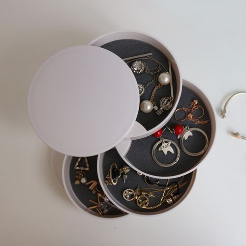 product_image_name-Fashion-4 Layers Rotating Jewelry Organizer Box-White-3