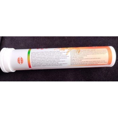 product_image_name-Winstown-Multiple Vitamin C Effervescent Tablets 2400mg – Immune Support + Zinc, Iron, Selenium – Fast Absorption Fizzy Vitamin C Drink (48 Tablets)-2