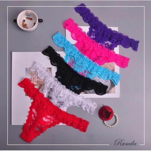 Fashion G-string Thong Ladies Underwear Pants(cotton Lace) 6pcs