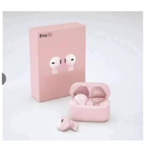 Generic Pro 5s High Quality Pods Compatible With IOS(iPhone) & Android Device- PINK