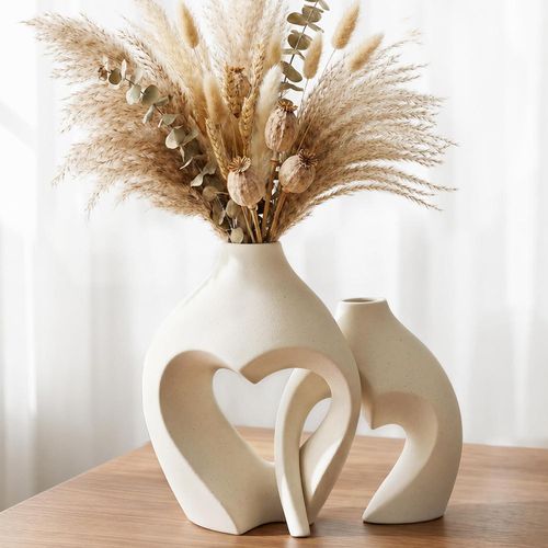Generic Ceramic decorative Zormon White Vases - image 4