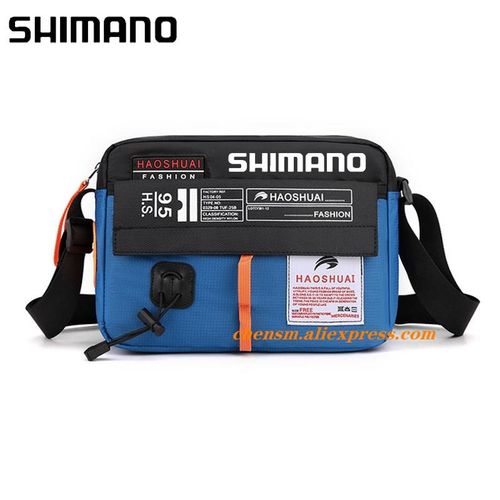 1 Body Shimano Fishing High Quality Nylon Men's Shoulder Bag Leisure Travel Crossbody  Bag Men's Multi functional Waterproof Storage Bag