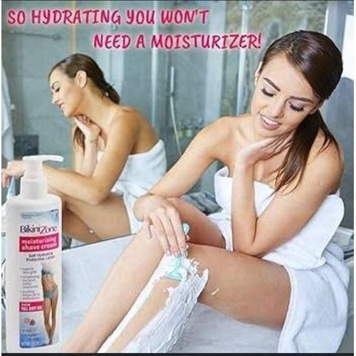 product_image_name-Bikini Zone-Moisturizing Shave Cream, Self Hydrating Protective Lather 207ml-4
