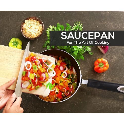 Nonstick Saucepan Set - 1 Quart and 2 Quart by Utopia Kitchen