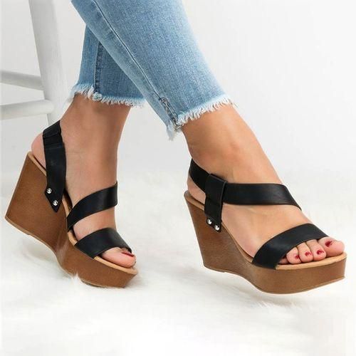 Plus size platform sandals store